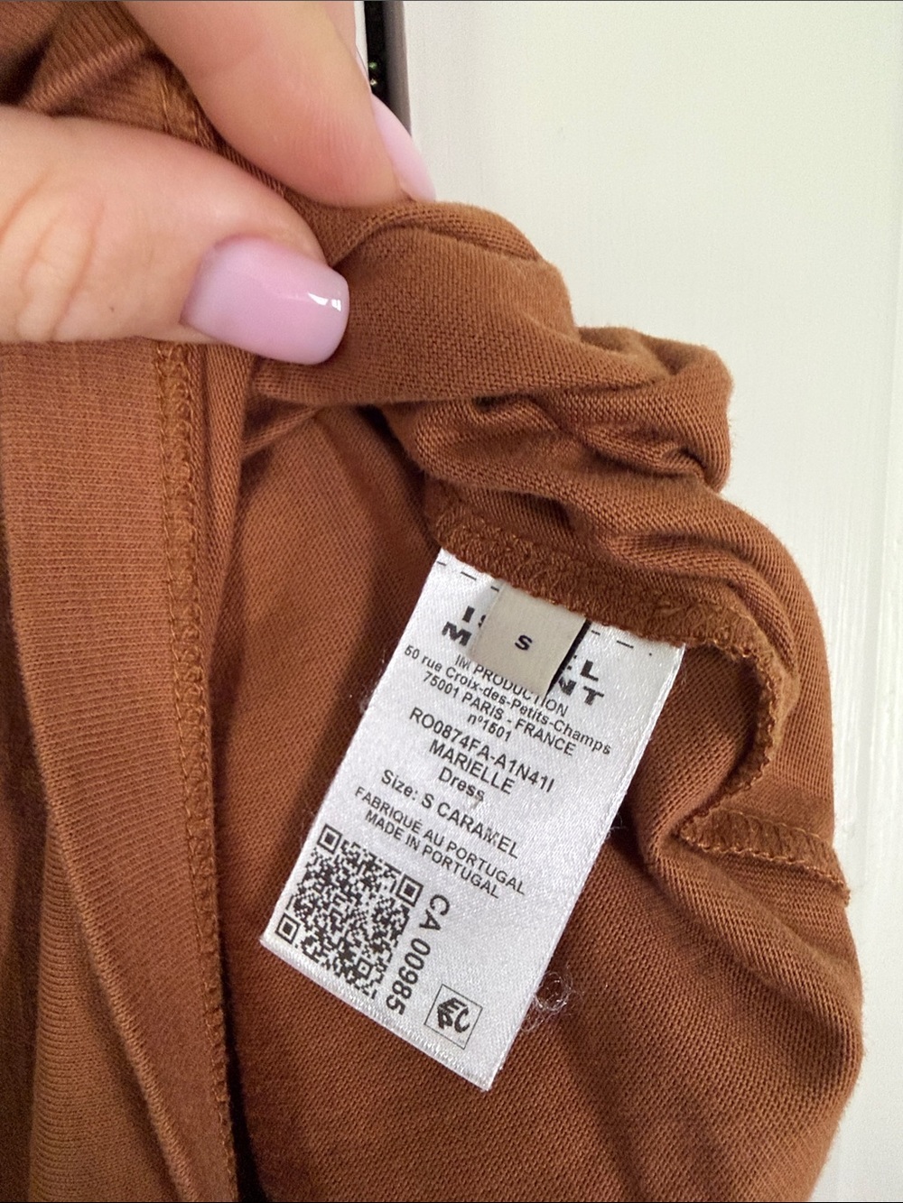 Isabel Marant Marielle Draped Mini Dress in Camel - Picture 4 of 6